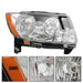 DURAFORCE Halogen For 2011-2012-13 Jeep Grand Cherokee 11-17 Compass Headlight Left&Right