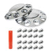 DURAFORCE High Quality Nut Cover For Semi Truck Chrome Front Wheel Covers Hub Axle 33 MM