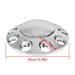 DURAFORCE High Quality Nut Cover For Semi Truck Chrome Front Wheel Covers Hub Axle 33 MM