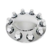 DURAFORCE High Quality Nut Cover For Semi Truck Chrome Front Wheel Covers Hub Axle 33 MM