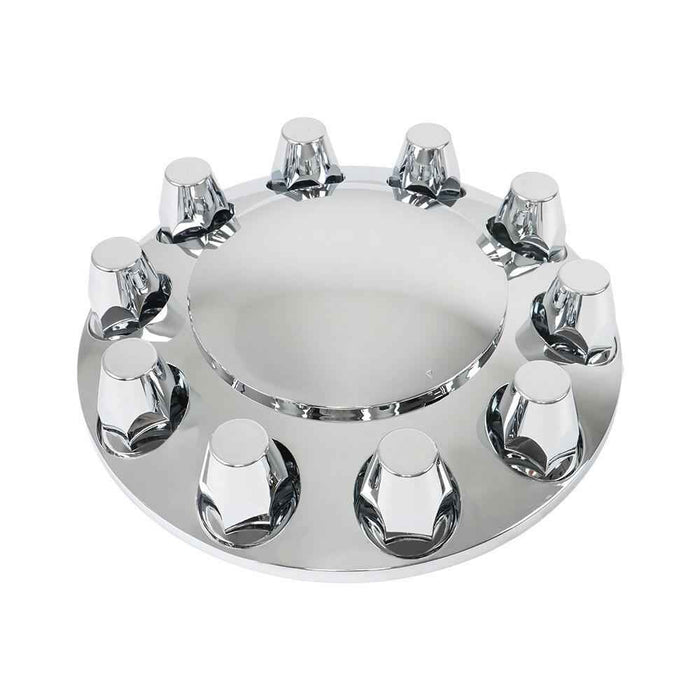 DURAFORCE High Quality Nut Cover For Semi Truck Chrome Front Wheel Covers Hub Axle 33 MM