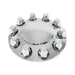 DURAFORCE High Quality Nut Cover For Semi Truck Chrome Front Wheel Covers Hub Axle 33 MM