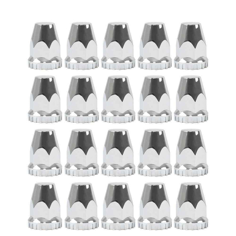 DURAFORCE High Quality Nut Cover For Semi Truck Chrome Front Wheel Covers Hub Axle 33 MM