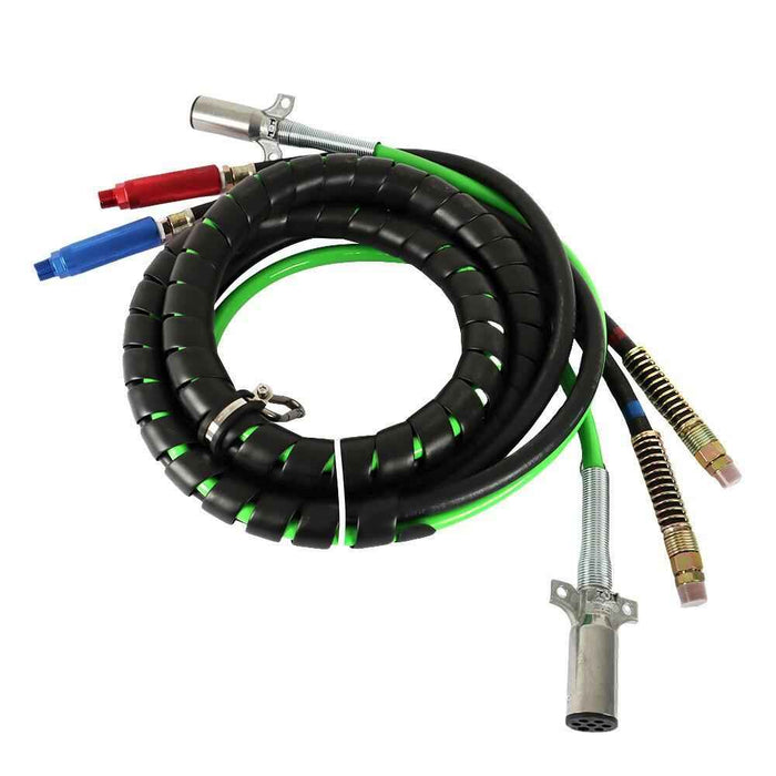 DURAFORCE Wrap Set Air Line Hose Assemblies With 4 Air Hose Coupling Connector 12FT 3-in-1