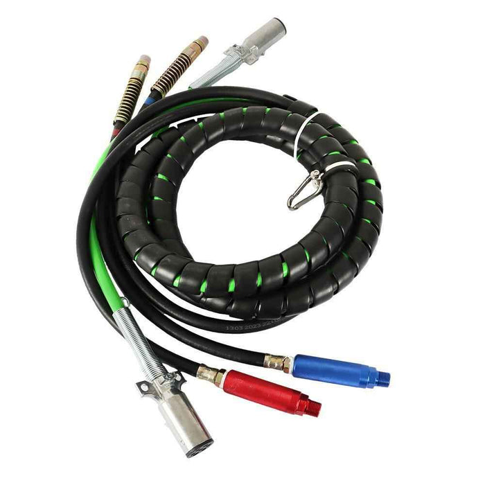 DURAFORCE Wrap Set Air Line Hose Assemblies With 4 Air Hose Coupling Connector 12FT 3-in-1