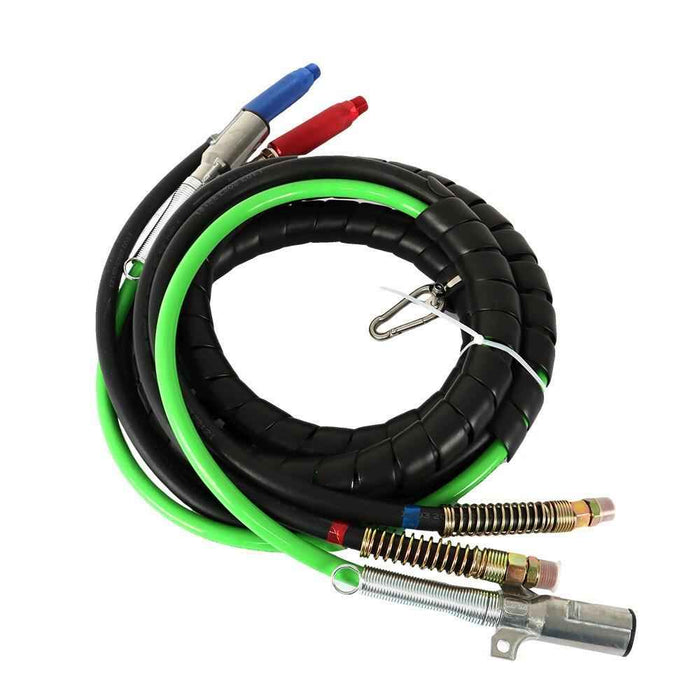 DURAFORCE Wrap Set Air Line Hose Assemblies With 4 Air Hose Coupling Connector 12FT 3-in-1