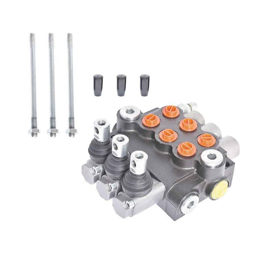 DURAFORCE Double Acting Adjustable Hydraulic Directional Control Valve 3 Spool 11 GPM