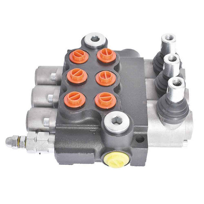 DURAFORCE Double Acting Adjustable Hydraulic Directional Control Valve 3 Spool 11 GPM