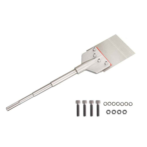 DURAFORCE 6" × 25" Max Floor Scraper 6” Wide Tile Removal Bit And Blade SDS Heavy Duty
