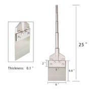 DURAFORCE 6" × 25" Max Floor Scraper 6” Wide Tile Removal Bit And Blade SDS Heavy Duty