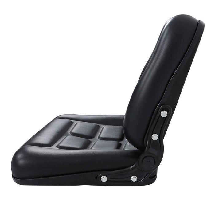DURAFORCE Adjustable Angle Back And Slide Universial Tractor Fold Down Seat Black