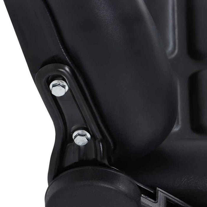 DURAFORCE Adjustable Angle Back And Slide Universial Tractor Fold Down Seat Black