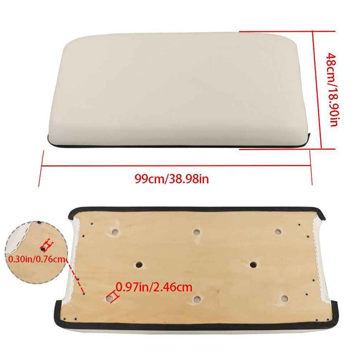 DURAFORCE For 1981-2000.5 Club Car DS Golf Cart Seat Bottom Cushion Assy White