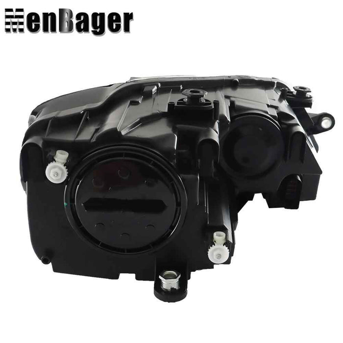 DURAFORCE For 2011-2015-2018 Volkswagen Jetta Haloegn Headlight Black Headlamp Driver Side