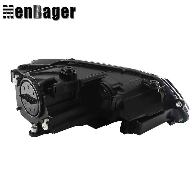 DURAFORCE For 2011-2015-2018 Volkswagen Jetta Haloegn Headlight Black Headlamp Driver Side
