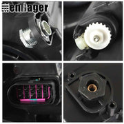 DURAFORCE For 2011-2015-2018 Volkswagen Jetta Haloegn Headlight Black Headlamp Driver Side