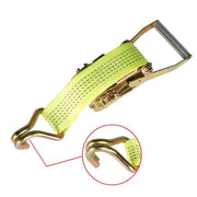 DURAFORCE Ratchet Straps W/J Hook 5000 Lb Heavy Duty Tie Downs 8 Pack 2" × 15'