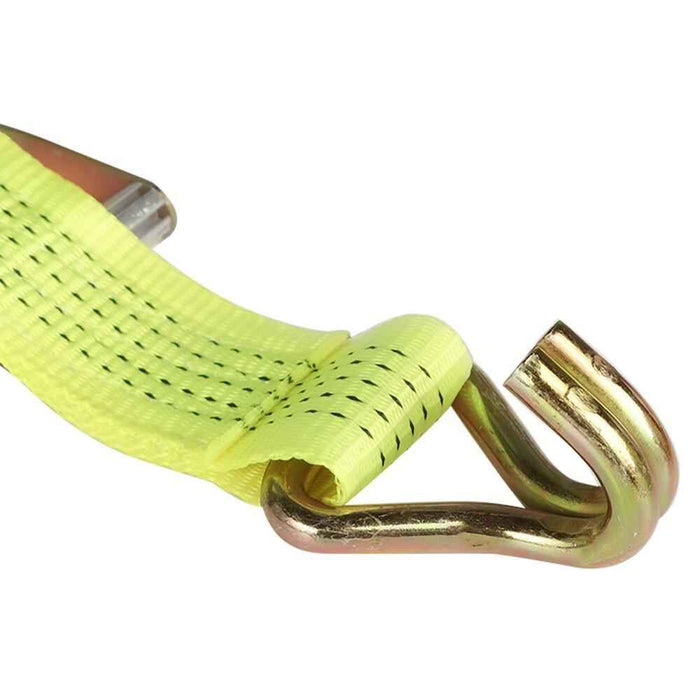 DURAFORCE Ratchet Straps W/J Hook 5000 Lb Heavy Duty Tie Downs 8 Pack 2" × 15'