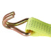 DURAFORCE 2"×15' 5000 lb 6×Ratchet Straps With J Hook Yellow Heavy Duty Tie Downs