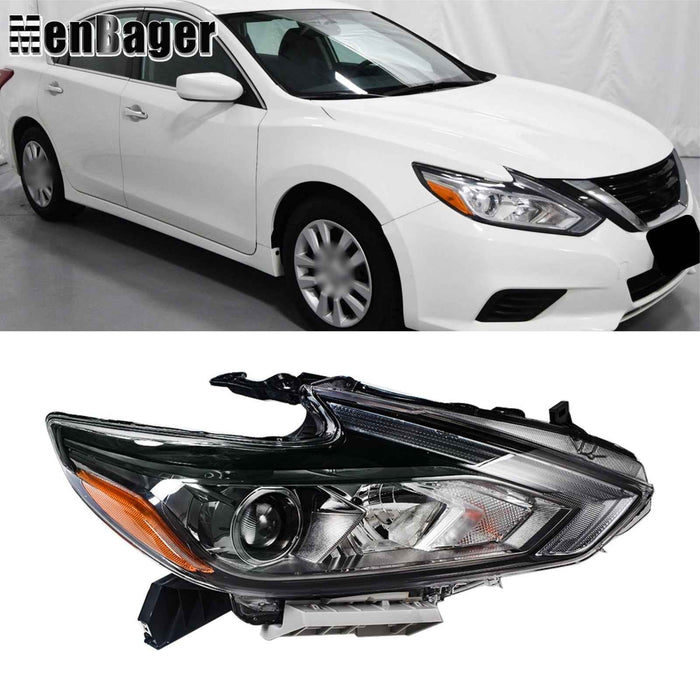 DURAFORCE For 2016-2018 Nissan Altima S SV SL SR Halogen Headlamp Passenger Side Headlight
