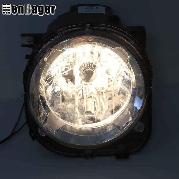 DURAFORCE Projector Headlight Left For Jeep Renegade 2015-2016-18 Halogen Headlamp Chrome