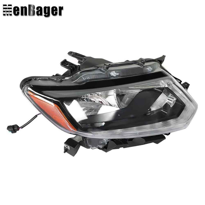 DURAFORCE Right Headlamp W/DRL Halogen For Nissan Rogue S SV SL 2014-2016 Headlight Chrome