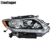 DURAFORCE Right Headlamp W/DRL Halogen For Nissan Rogue S SV SL 2014-2016 Headlight Chrome