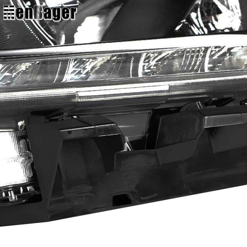 DURAFORCE Right Headlamp W/DRL Halogen For Nissan Rogue S SV SL 2014-2016 Headlight Chrome