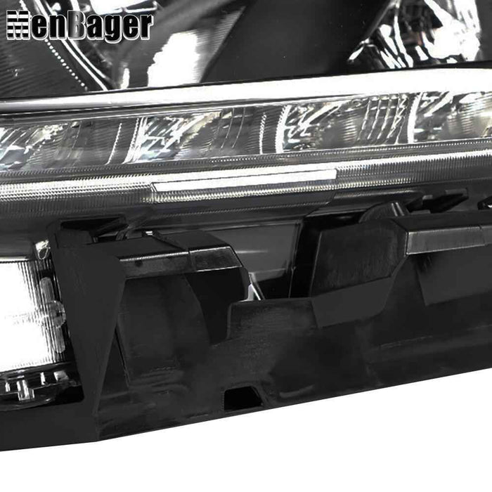 DURAFORCE Right Headlamp W/DRL Halogen For Nissan Rogue S SV SL 2014-2016 Headlight Chrome