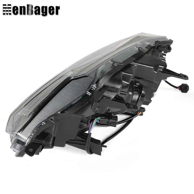 DURAFORCE Right Headlamp W/DRL Halogen For Nissan Rogue S SV SL 2014-2016 Headlight Chrome