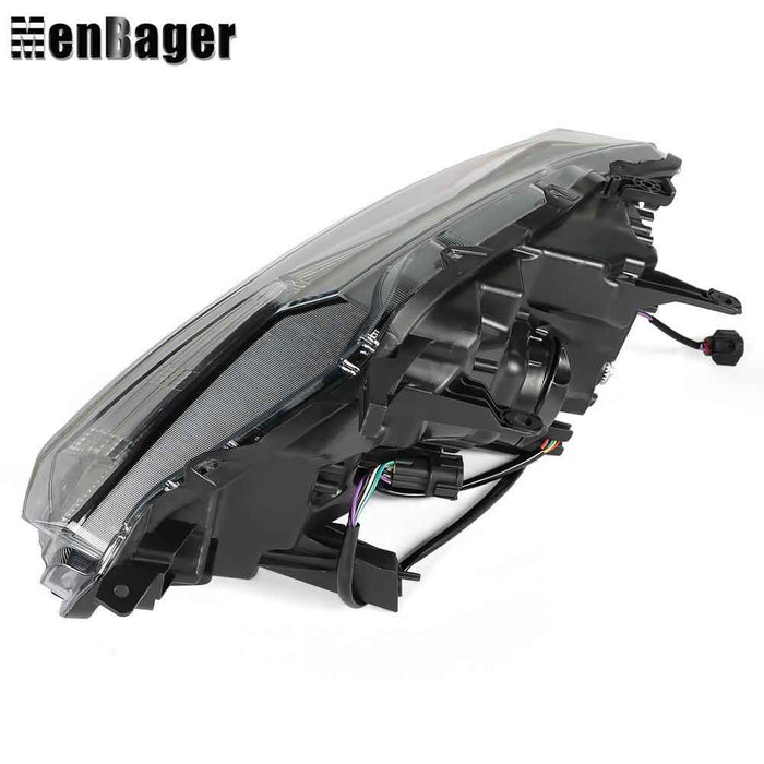 DURAFORCE Right Headlamp W/DRL Halogen For Nissan Rogue S SV SL 2014-2016 Headlight Chrome