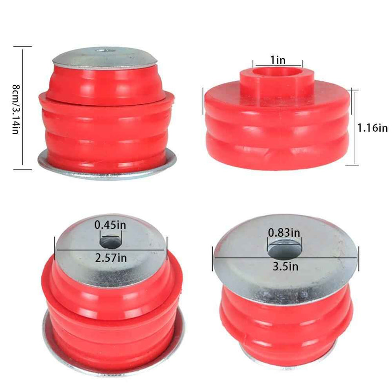DURAFORCE Body Cab Mount Bushing Kit For 08-16 Ford F250 F350 Super Duty 2WD/4WD KF04060BK
