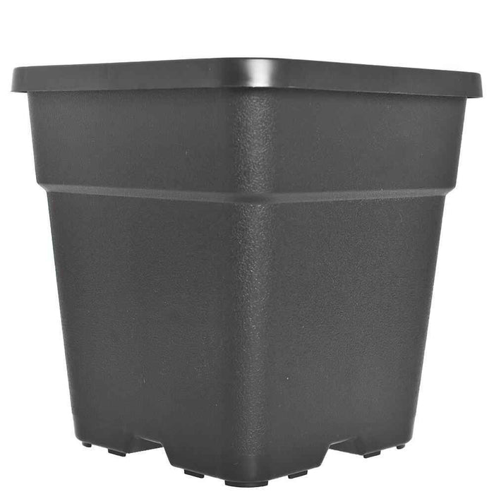 DURAFORCE 10 Pack Square Nursery Cup Garden Plastic 5 Gallon Plant Care Flower Pots