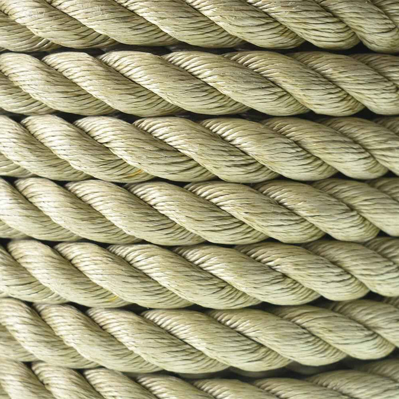 DURAFORCE 3 Strand Twisted Synthetic Rope Artificial 1 Inch × 100 Feet PP Manila Rope