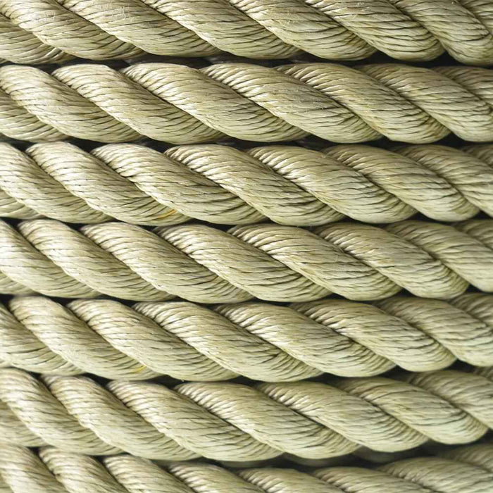 DURAFORCE 3 Strand Twisted Synthetic Rope Artificial 1 Inch × 100 Feet PP Manila Rope