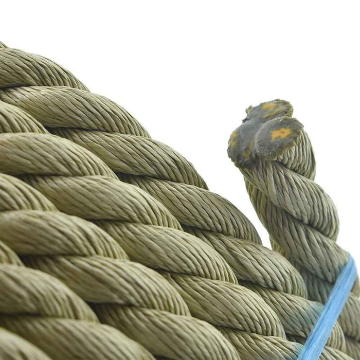 DURAFORCE 3 Strand Twisted Synthetic Rope Artificial 1 Inch × 100 Feet PP Manila Rope