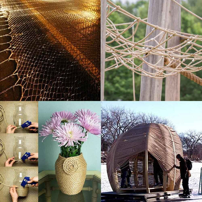 DURAFORCE 3 Strand Twisted Synthetic Rope Artificial 1 Inch × 100 Feet PP Manila Rope