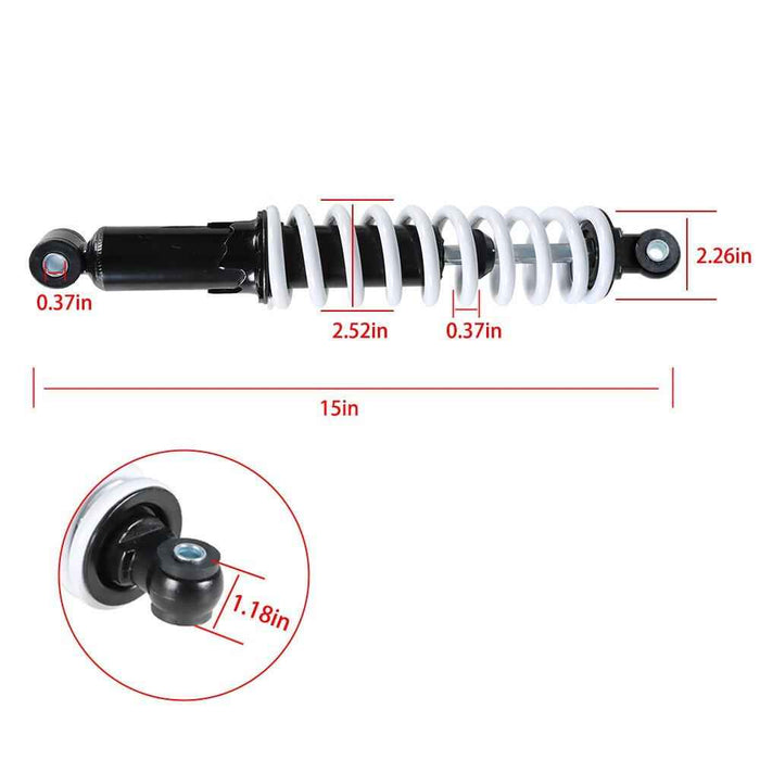 DURAFORCE For ATV Quad Buggy Pit Dirt Bike 110/125/150cc 14" Rear Shock Absorber 360mm