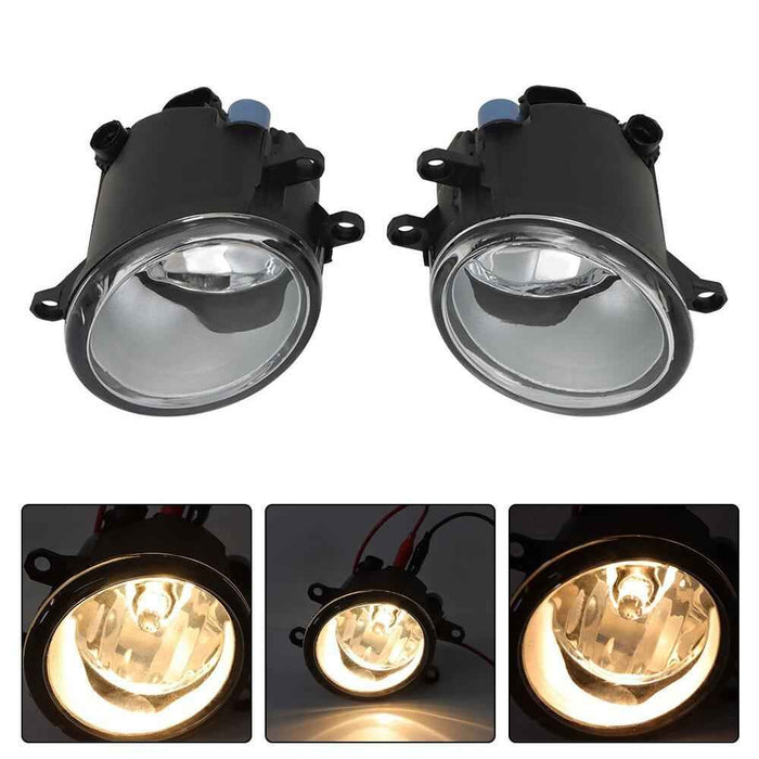 DURAFORCE Front Bumper Upper Grille&Fog Lights Assembly Pair For Toyota Highlander 2017-19