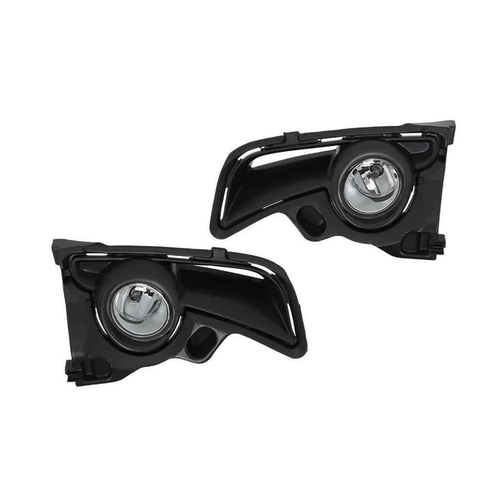 DURAFORCE Front Bumper Upper Grille&Fog Lights Assembly Pair For Toyota Highlander 2017-19