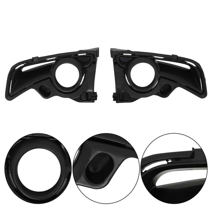 DURAFORCE Front Bumper Upper Grille&Fog Lights Assembly Pair For Toyota Highlander 2017-19