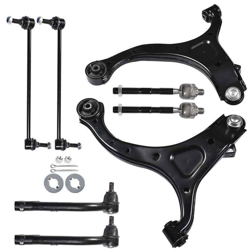 DURAFORCE Control Arms Sway Bar Tie Rods Kit For 07-12 Hyundai Santa Fe 11-13 Kia Sorento