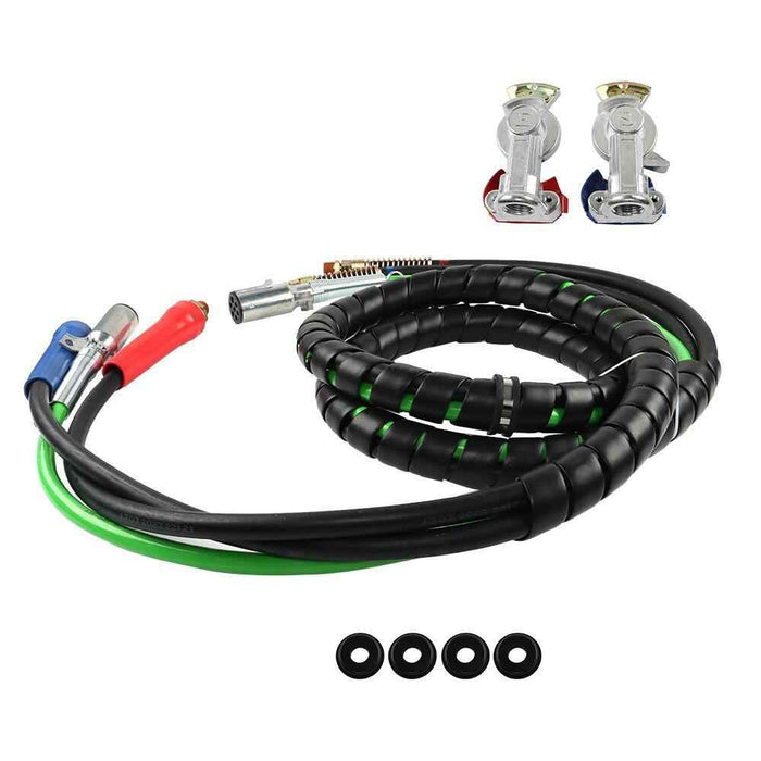 DURAFORCE 12FT Wrap 3-in-1 Set With Accessorie Air Line Hose Fit For Semi Truck Trailer