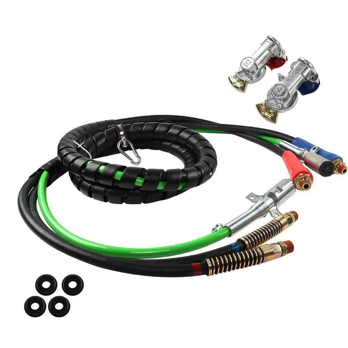 DURAFORCE 12FT Wrap 3-in-1 Set With Accessorie Air Line Hose Fit For Semi Truck Trailer