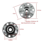 DURAFORCE For Jeep Compass/Patriot 2007-2017 4WD Rear Wheel Hub Bearing Assembly 512333