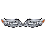 DURAFORCE For 2009-2010 Toyota Corolla LH+RH Headlight Headlamp Clear Lens Halogen Chrome
