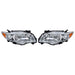 DURAFORCE For 2009-2010 Toyota Corolla LH+RH Headlight Headlamp Clear Lens Halogen Chrome