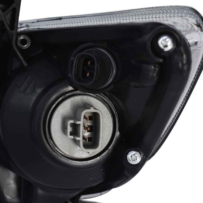 DURAFORCE For 2009-2010 Toyota Corolla LH+RH Headlight Headlamp Clear Lens Halogen Chrome