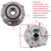 DURAFORCE 512460 For Ford Explorer 2011 12-18 2019 Front Rear Wheel Bearing Hub Assembly