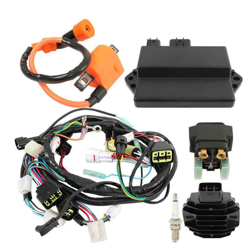 DURAFORCE For Yamaha Raptor350 YFM350R 04-13 Wire Harness CDI Ignition Coil Regulator Kit